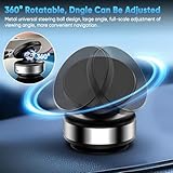 Tinkerty Upgraded 360° Adjustable Electric Vacuum Magnetic Suction Cup Phone Mount, Hands-Free Magnetic Cell Phone Holder for Car/Gym/Mirror/Smooth Surface, Compatible with Magsafe iPhone, Silver