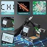 BK602Pro Soldering Station, C210 Soldering Iron Station& Hot Air Rework Station 2 In 1 Precision Soldering Kit, Large Display, Auto Sleep, Temperature Preset (BK602Pro)