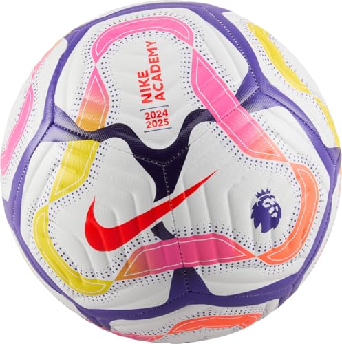 NIKE Football Pl Nk Academy - Fa24, White/Disco Purple/Bright Crimson, FZ2976-103, 5