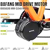 BAFANG Mid Drive Kit BBS01/BBS02B/BBS-HD 500W 750W 1000W Mid Motor Ebike Conversion Kit with Display and Battery Optional Custom Electric Bike Conversion Kit for 68-73MM Mountain Bike Road Bike