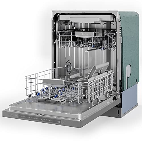Midea Stainless Steel 24 Dishwasher with Pocket Handle, Wi-Fi, and 45 dBA