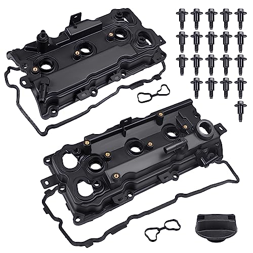 WATERWICH Engine Valve Cover with Gasket & Bolts Compatible with Nissan Maxima 2009-2020 Nissan Altima 2014-2018 Nissan Pathfinder 2015-2016 3.5L Replacement for 13264-9N00B 13264-9N00A