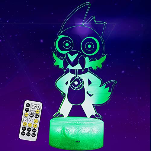 Colortown Owl Gift, 3D Night Light, 3D Illusion Lamp, 7 Color Change Decor Lamp with Remote, Dim, Timer, Gifts for Christmas Birthday Girls