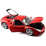 Ferrari Burago 1/18 Scale Diecast - 18-16008 488 GTB Rosso red