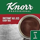 Knorr Professional Instant Au Jus Gravy Mix Gluten Free, No Artificial Flavors or Preservatives, No added MSG, Dairy Free, Colors from Natural Sources, 3.7 oz, Pack of 12