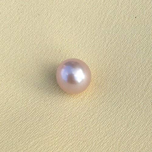 One 7mm AAAaa South Sea Round Lavender Loose Pearl Half Drilled