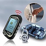 Two Way Car Alarm Security System 1600 feet Range for Car with Remote Start System APP or Remote Key Control Not for The Car with One Key Start Thanksgiving