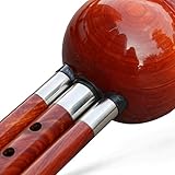 OrientalMusicSanctuary Professional Cambodian Rosewood Hulusi - Chinese Curcubit Gourd Flute (Key of G)