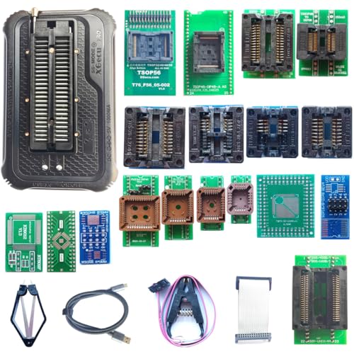 XGecu T76 Programmer 18 Adapters T56 Tl866ii T48 Programmer Replacement Support Eprom ISP IC Chip PIC NAND Flash EMMC GALCPLD VGA BGA Socket