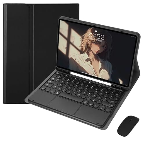 TUNKARMOR Keyboard Case for iPad Mini 5 4 3 7.9 Inch 5th 4th 3rd Generation, Slim Smart Case, Detachable Tablet Keyboard and Mouses, with Smart Touchpad Built in Pencil Holder, Auto Sleep - Black