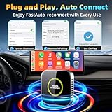 Aeedpa Netflix CarPlay Adapter Ai Box, 8GB 128GB, 3 in1 Car Video Streaming Wireless Carplay Adapter for iPhone & Android Auto, Supports YouTube, TikTok, Hulu, TF Card, Plug & Play