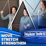 RangeMaster All in one Shoulder Strengthening and Home Therapy Basic Kit │ Physical Therapy Tool │ Aids in Recovery and Increasing Mobility │ Comprehensive Exercise Guide (FSA/HSA Approved)