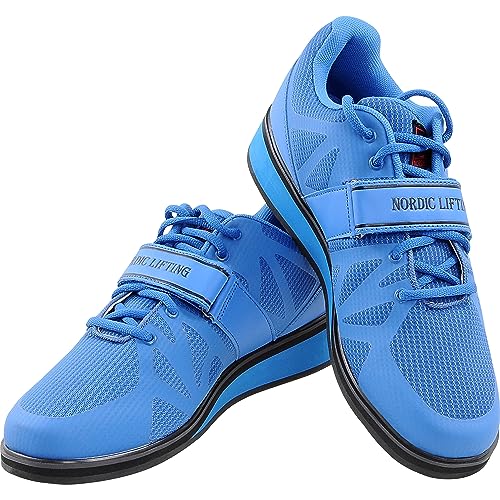 Nordic Lifting Powerlifting Shoes for Heavy Weightlifting - Men's Squat Shoe - MEGIN Blue