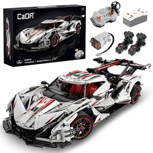 CaDA Master Apollo IE Building Brick Set, C61053W V12 Htpercar 1:8 Sports Car Building Blocks,4449PCS MOC Construction Collection Model Car for Adults Home Decor