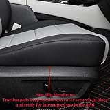 coverdream Altima Waterproof Leather Seat Covers Custom Fit for 2019-2024 2025 Nissan Altima Platinum,SV,SR,S,SL,Full Coverage,Airbag Compatible Car Seat Protector (Full Set,Black/Gray)