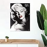 MIGHTYPRINT Marilyn Monroe – Red Lips – Durable 17” x 24" Wall Art – NOT Made of Paper – Officially Licensed Collectible