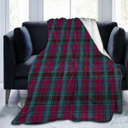 WuDigaY Alma College Tartan Ultra-Soft Micro Fleece Blanket 3D Fashion Print All Season Couch Sofa Warm Bed Throw Blanket 80""X60""