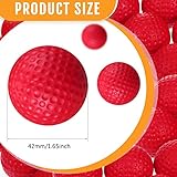 Junkin 80 Pcs Foam Golf Balls Rubber Practice Balls Realistic Feel and Flight Sport Training for Indoor or Outdoor Backyard Golf Training(Red)