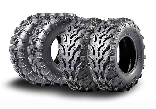 MCKINLEY UTV ATV Tires 25X8-12 & 25X10-12 6-Ply Full Set Super Mud All Terrain X611