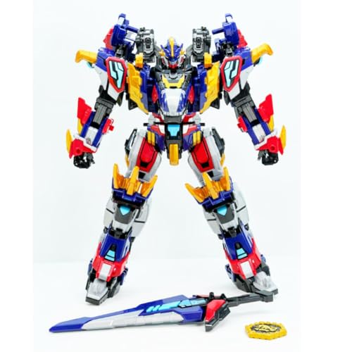 SIGNIM Miniforce Rexkaiser a Dinosaur and a car Combine to Transform into a Robot 12.6" x 7.5" x 14.6"