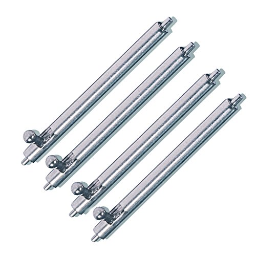 BARTON WATCH BANDS, Quick Release Spring Bars - Choice of Widths - Packet of Four 20mm Stainless Steel Pins