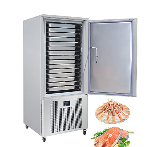 Kolice Commercial 220V 60HZ US 15 Trays Cakes, Hard Ice Cream, Chicken and Fish Blast Chiller, Blast Freezer, Chest Freezer, Batch Freezer for Restaurant, Hotel, Catering Companies
