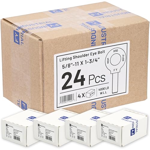 Case of 24 Pcs Lifting Shoulder Eye Bolts 5/8"-11 X 1-3/4"