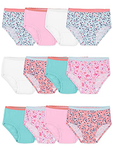 Fruit of the Loom Toddler Girls' Tag-Free Cotton Underwear, Assorted