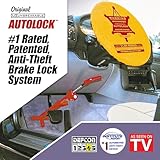 The Original Unbreakable Autolock Patented Automotive Anti-Theft System, Brake or Clutch Pedal Deadbolt Lock for Cars, Trucks, SUV's, Van Security with 3 Keys