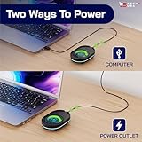 TECH8 USA Mouse Mover Device, Undetectable Mouse Jiggler for Laptops, PC, No Software, Random Movement, Patented, Designed, Engineered, Packaged in USA - 3D Hologram Alien