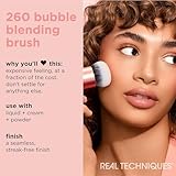 Real Techniques Bubble Blending Makeup Brush, Multipurpose Foundation Brush For Liquid, Cream, & Powder Products, Unique Round Brush Head, Synthetic Bristles, Vegan & Cruelty Free, 1 Count