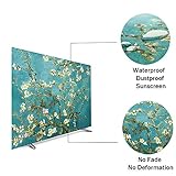 HUJB Universal 22-80in TV Protection Cover, Dustproof TV Screen Protector with European Artwork (Venice, 50in)