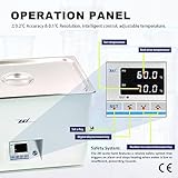 ZKI 20L Digital Lab Water Bath, 110V/1500W, ±0.2℃ Accuracy & 0.1℃ Resolution, Durable Stainless Steel Tank with 14 Integrated Heating Modules, 7-Piece Accessory Kit for Smooth Laboratory Workflow