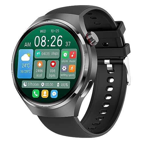 GAMSARO Smart Watch for Men(Make/Answer Call) Bluetooth Call 1.53" HD Military Smartwatch for Android iPhone Phones IP68 Waterproof Outdoor Sport Watches Activity Tracker Sleep Heart Rate