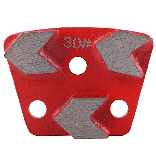 6PCS Diamond Grinding Disc, Trapezoid Diamond Floor Grinding Pad Disc, #30 Grit Metal Bond Diamond Trapezoid for Concrete Grinder (6)