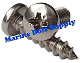 Type 316 Stainless Steel Phillips Pan Sheet Metal Screw Kit Marine Bolt Supply 6-111916