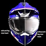 Motorcycle Anti Fog Film - Universal Fit Helmet Visors Fog Resistant Clear Shields Lens Insert 3.58" x 10.7"