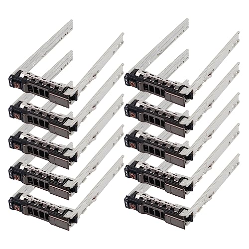 10PCS,2.5" Hard Drive Tray Caddy for Dell PowerEdge Server - T440 T640 R330 R430 T430 R630 T630 R730 R730XD R830 R930 for G176J and 0G176J