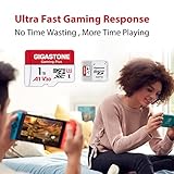 GIGASTONE 1TB Gaming Plus Series Memory Card Speed Up to 150/120MB/s for Nintendo-Switch, Steam Deck, 4K Video A1 V30 U3 MicroSDXC with SD Adapter