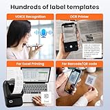 Label Maker, Thermal Label Maker, Barcode Label Printer for Small Business, Bluetooth Label Maker Machine Compatible with Phone & PC, Inkless Portable Label Makers for Address, Logo, Barcode