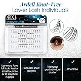 Ardell False Eye Lashes Lower Lash Individuals - Black, Natural Look DIY Lash Clusters, Reusable, Easy Application Eyelash Extension, 4 Pack