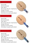 DHS Hurricane Long 5 | Professional Table Tennis Racket Blade | 5 Wood + 2 Aryl Carbon Ply | PENACE, Flared or Straight Handle | Ma Long Ping Pong Racket Blade (Flared Handle/FL)