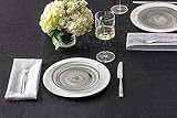 Fortessa La Jolla Glass 16 Piece Dinnerware Set, Service for 4, Grey