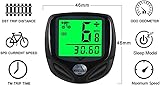 YS SY Bicycle Speedometer and Odometer Wireless Waterproof Cycle Bike Computer with LCD Display & Multi-Functions