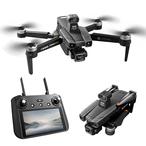 AE86 PRO MAX+, Lightweight 3x Mechanical Gimbal Mini Camera Drone with 8K HDR Video, 48-mins Flight Time, 2 Intelligent Flight Battery Plus for up to 59055ft (18km) Video Transmission, True Vertical Shooting, GPS Auto Return Integrated, Remote Controller Used as Pad