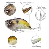 Fishing Lure Hard Bait VIB 14g 21g Artificial Crankbait JerkBait Winter Fishing Tackle Lure Lipless Fishing Wobbler Lure(Style4)