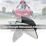 Motorcycle Winglet Carbon ABS Fiber Fairing Motorcycle Wing Aerodynamic Winglet Dynamic Spoiler Wings Universal Modification Accessory Motorcycle Wing Spoiler