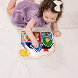 Melissa & Doug Wooden Jumbo Knob Puzzle 2-Pack for Baby and Toddler Boys and Girls – Large Farm, First Shapes