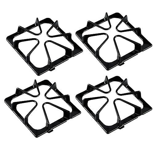 Upgraded W10447925 Burner Grate Replacement for Whirlpool Stove Parts, 8.3x9 inches Kenmore Maytag Gas Range Parts Stove Burner Grate Set Amana Inglis Kirkland Gas Cooktop Parts Stove Top Grates 4Pcs