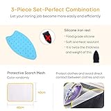 Ironing Mat Ironing Blanket,Upgraded Thick Portable Travel Ironing Pad,Isolate Heat Pad Cover for Table Top,Washer,Dryer,Countertop,Bed,Small Iron Board Mat Iron Pad for Ironing-19 x 33" (3Piece)